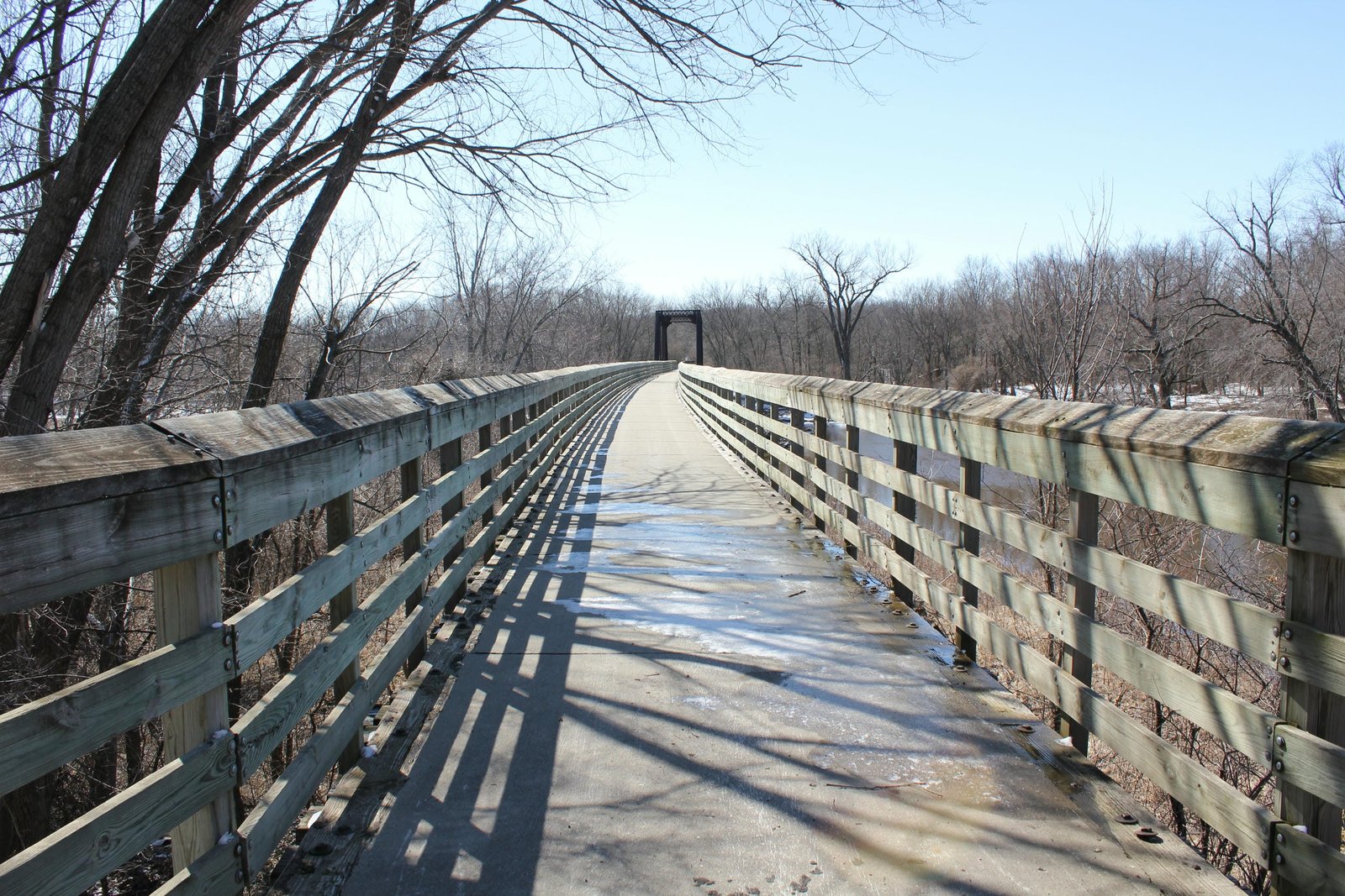 Looking south